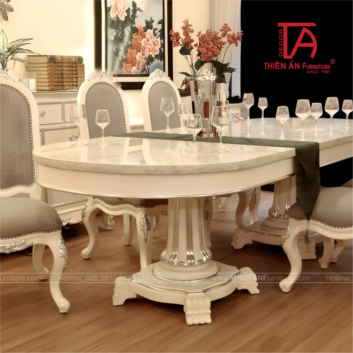 Bàn Ăn Cổ Điển Châu Âu TA 8003
