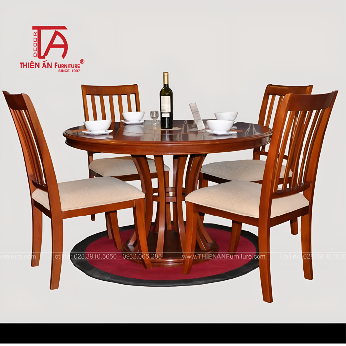 Bộ Bàn Ăn Bán Cổ Điển TA 8021