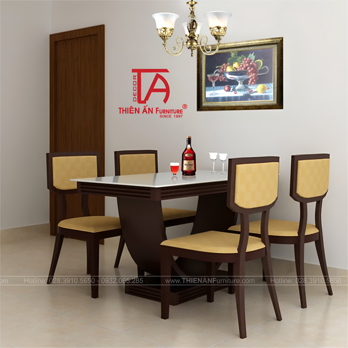 Bộ Bàn Ăn Bán Cổ Điển TA 8024