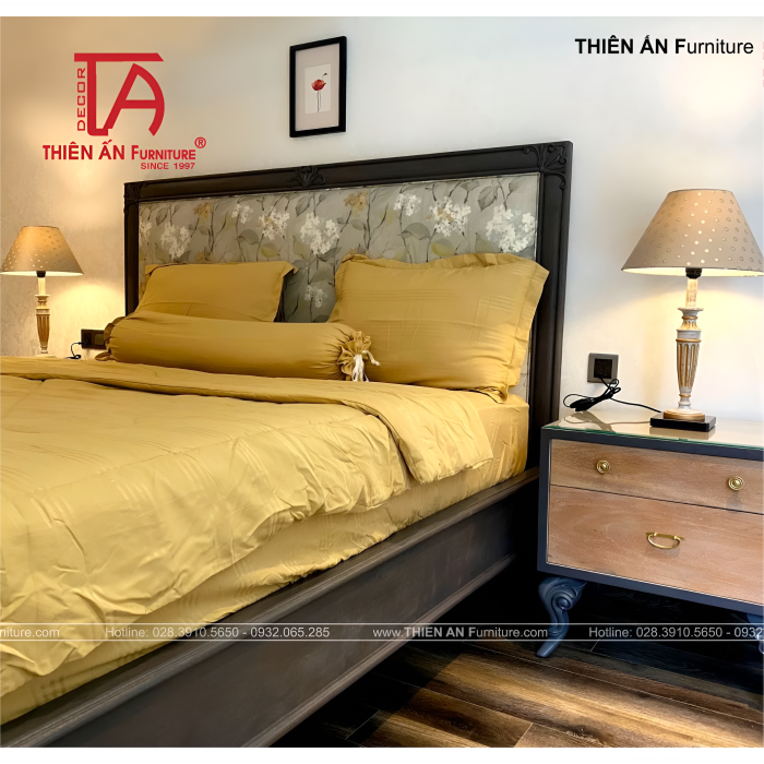 Giường Ngủ Bán Cổ Điển TA 0717