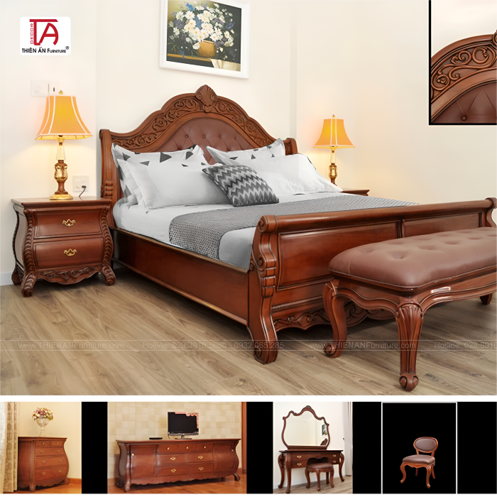Giường Ngủ Cổ Điển TA 0608
